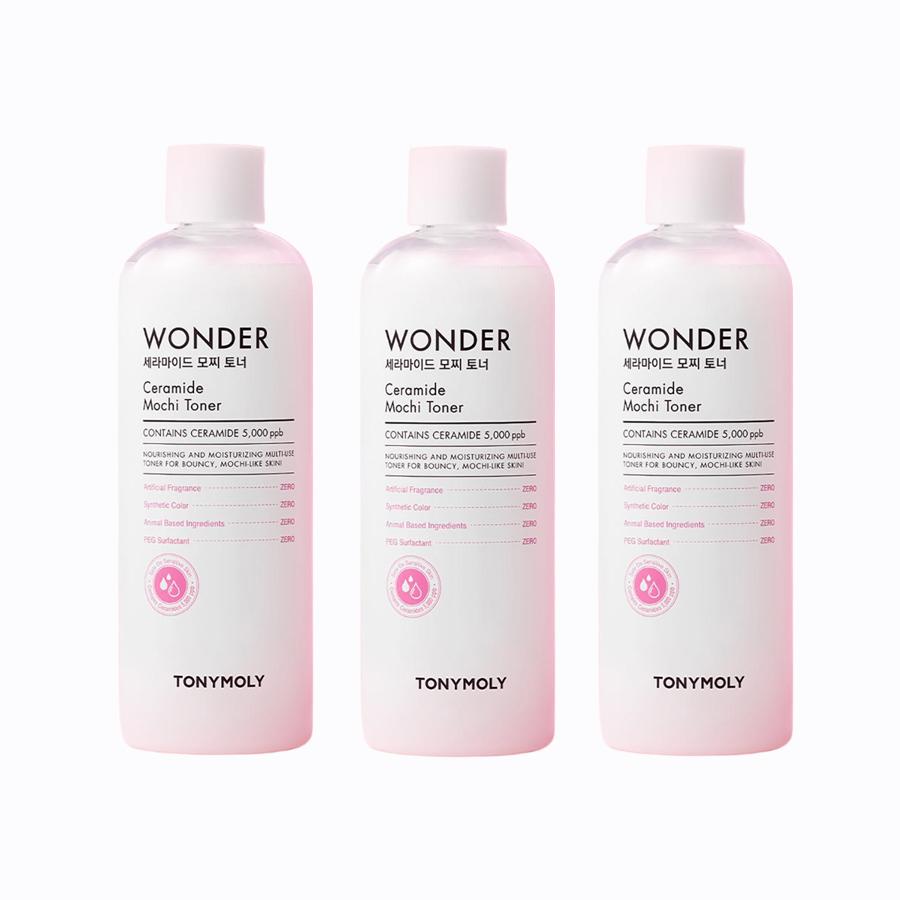 Tonymoly Wonder Ceramide Mochi Toner 500ml (3 Options)