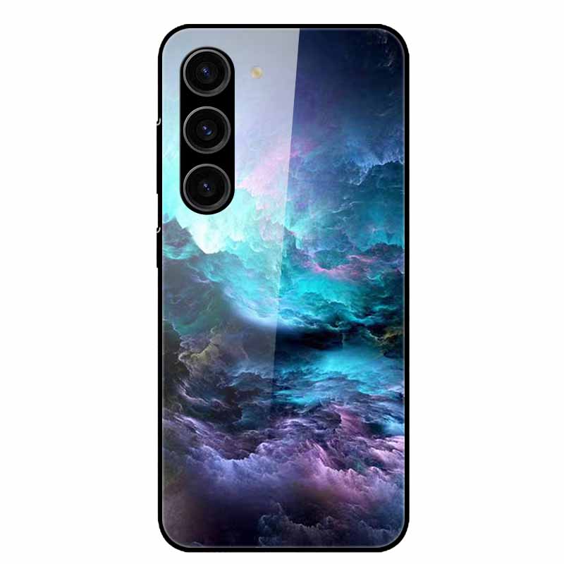 For Samsung Galaxy S25 Plus Case Tempered Glass Hard Phone Cover for Samsung S25 Ultra 5G Back Cases for GalaxyS25 S 25 S25Plus