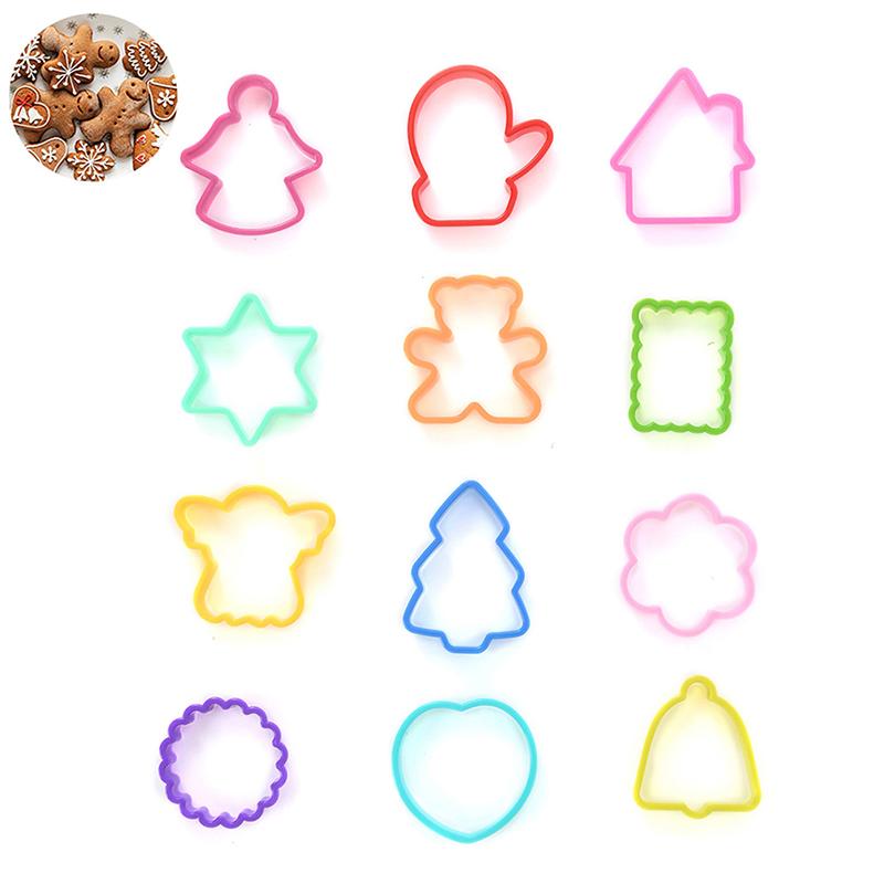1Set Christmas Cake Molds Christmas Tree Cookie Molds Gingerbread Christmas Tree Decorating Tools Gifts DIY Baking Cookie Molds