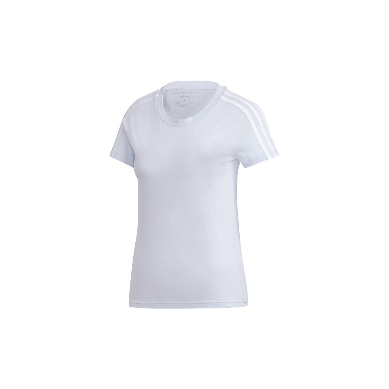 (WMNS) adidas E 3S SLIM TEE Sports Stylish Short Sleeve Light Blue Women s GD3036 S