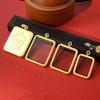 Tibetan Thangka Gold Necklace: Non-fading, Waterproof GAU Box Pendant, Multi-size Options