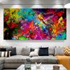 Abstract Colorful Pattern Bird of Peace Canvas Painting Wall Art Bird Posters and Prints for Living Room Decoration Unframed