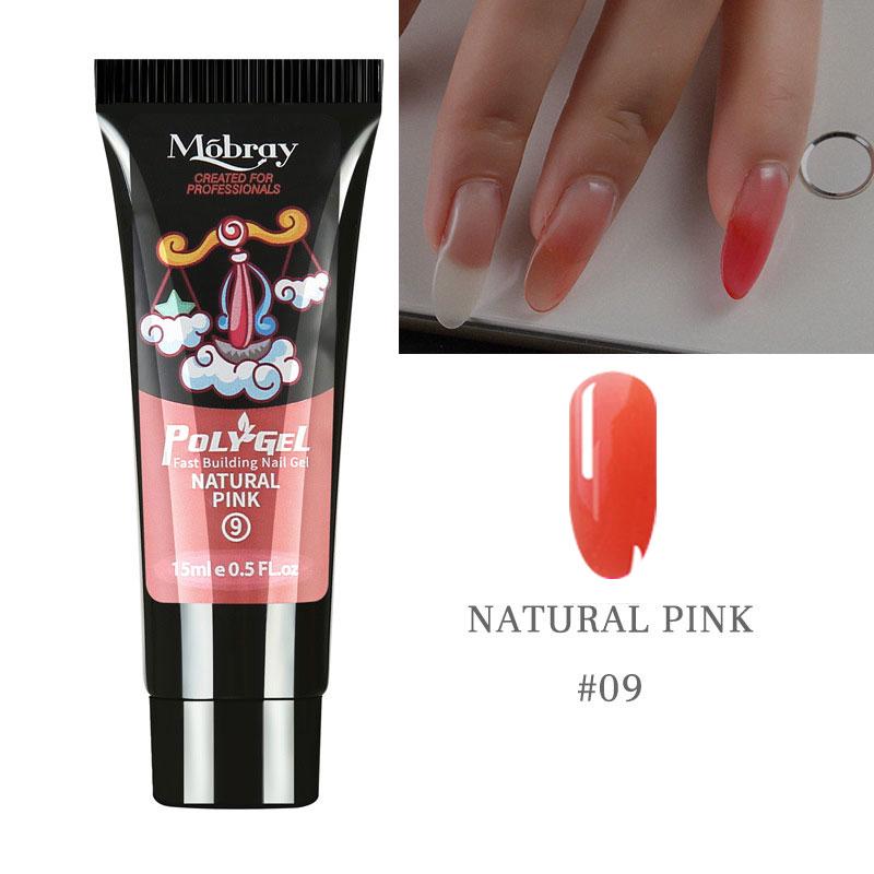 15g Polygelové nehty Akrylgel Prodloužení prstů Stavební gel Umělé tipy na nehty pro DIY nebo nehtové studio