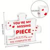 1pc To Lover Valentine'S Day Wedding Anniversary Birthday Couple Love You Forever Red Heart Acrylic Decor Sign Decorative Plaque Statue Home Living 