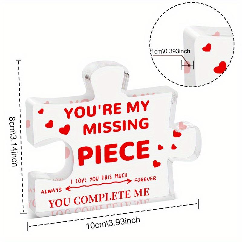 1pc To Lover Valentine'S Day Wedding Anniversary Birthday Couple Love You Forever Red Heart Acrylic Decor Sign Decorative Plaque Statue Home Living 