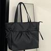 Student Class Canvas Tote Bag Women's Simple 2023 New Waterproof Large Capacity Work Commuter Portable Shoulder Bag