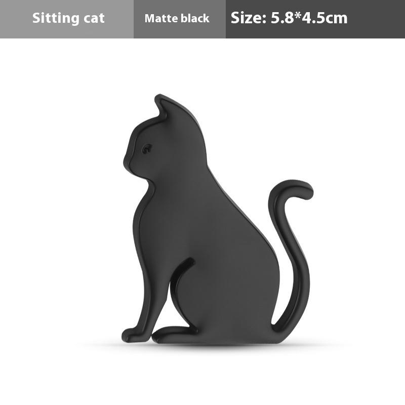 

Personalized Pet Cat Car Decal Metal Side Tail Outdoor Decoration Waterproof White Cat Scratch Cover Auto Styling Sticker