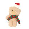 Christmas Teddy Bear with Scarf: Bouquet, Gift Box, Party Favor, Cake Decoration