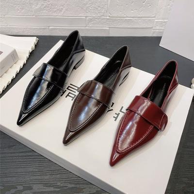 Chaussures plates à bout pointu pour femmes, chaussures de mode sexy d'automne 2024, nouvelles chaussures de marche décontractées de créateur, robe tendance confortable Mujer Zapatos