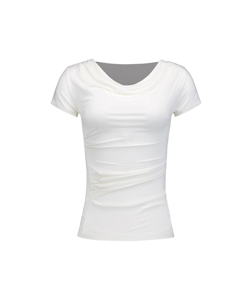 ROCKCAKE Drape Essential Top - White