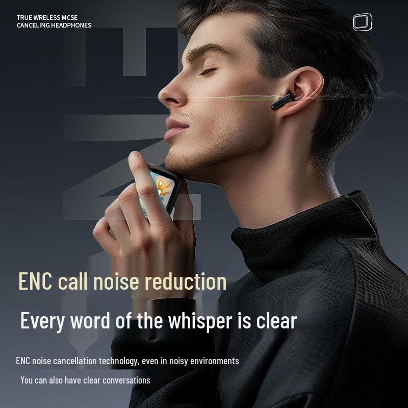 AI-Powered ANC+ENC Smart In-Ear Headphones with LCD Display