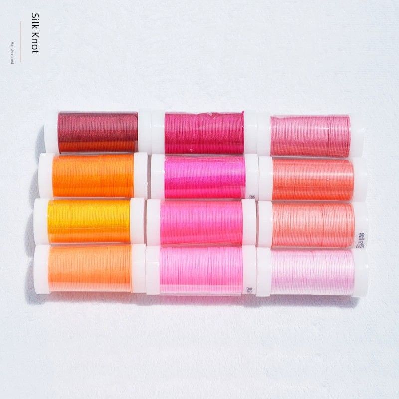 

нет. 72 Принцесса в Побеге Ручная работа Плетеный веревочный кулон Нефритовая нить 12 color combination 3