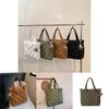 2024 New Style Fashionable Embroidered Pendant Large Capacity Commuter Casual Shoulder Tote Bag Women Street Trend