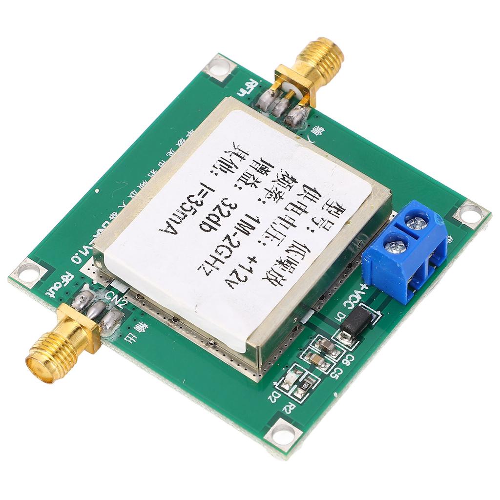 1MHz‑2GHz Single Stage RF Wideband Amplifier Module 32dB Low Noise LNA Amplifier Broadband Module