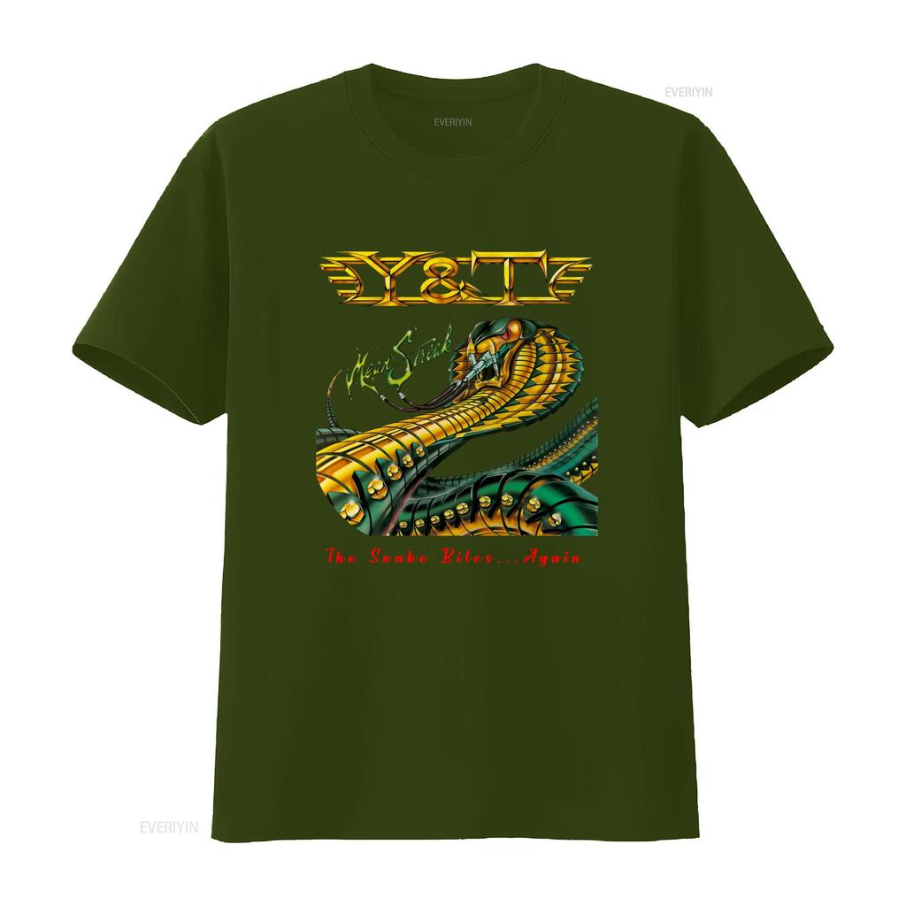 Y T Mean Streak Snake Bites Again Shirt for Men Cotton Black S 5XL vintage Washed Soft streetwear Unisex fashion Versatile