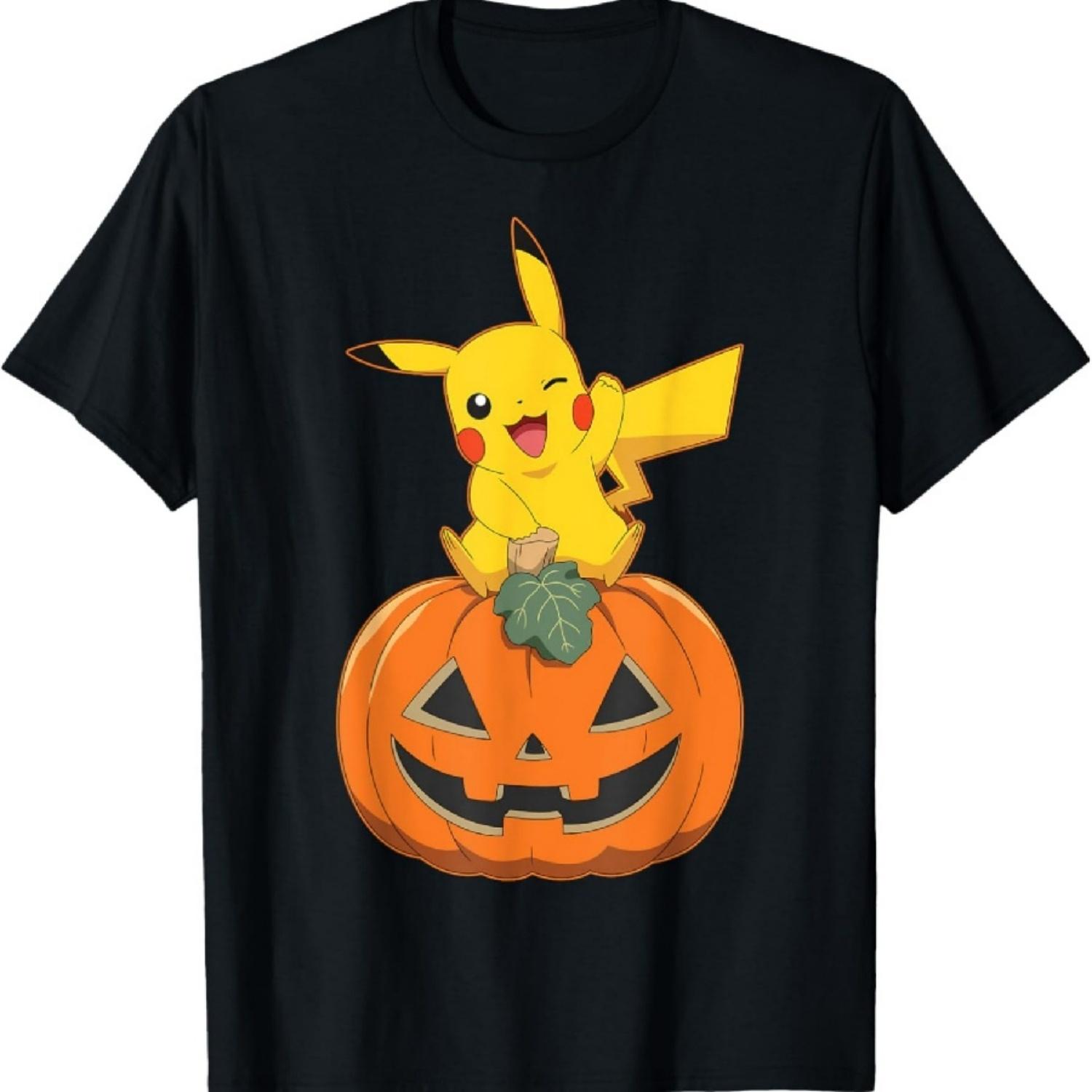 

Pokémon Halloween Pikachu Pumpkin T-Shirt XXXXXL чорний