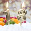 New Creative Birthday Cake Party Birthday Decoration Three-dimensional Golden Diamond Large Number Candle