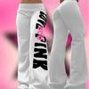 Retro Letter Print Casual Trousers Versatile Hot Girl Style High Street Harajuku Style Women's Casual Trousers
