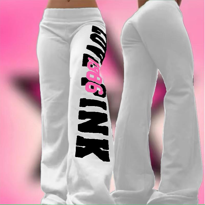 

BeatStreet 2000-ті Американський Ретро Принт з Літерами Повсякденні Штани Універсальний Стиль Гарячої Дівчини High Street Стиль Харадзюку Жіночі Повсякденні Штани 3XL