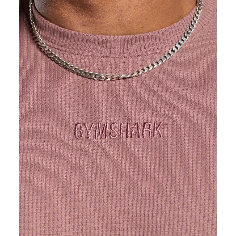 Gymshark Waffle T shirT Brick Brown A1b9m Ncgr