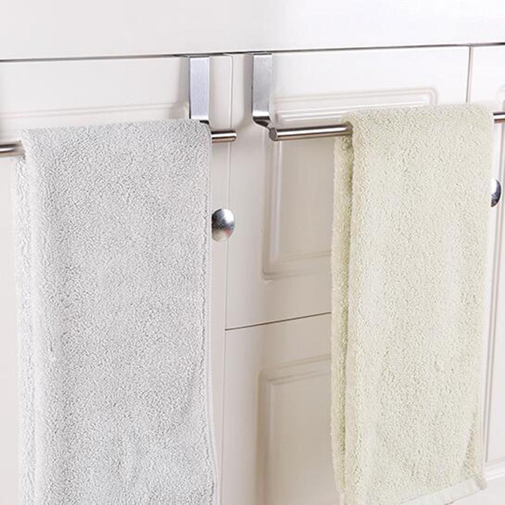 Buy Stainless Steel Door Towel Hanging Kitchen Bar Stand Rack Cupboard Bathroom Storage
