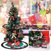 Christmas Rotating Flying Car Statues Christmas Train Ornament Christmas Decorations Xmas Accessorie New  Gifts for Kids