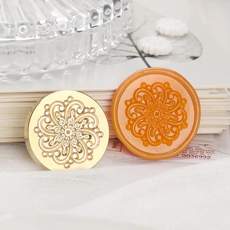 Wax Seal Stamp Retro Musical Instruments Art Vocal Pattern Stamp Replace Head DIY Scrapbooking Vintage Wedding Invitation Cards