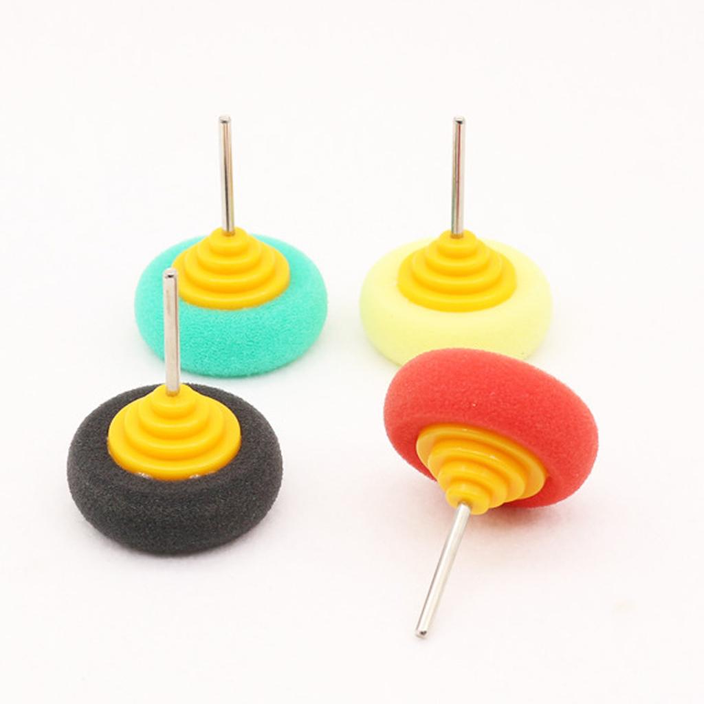 Pack mit 2 Hochdichte Schwamm-Polierpads für Autoräder und Oberflächen Bohraufsatz für Autopflege Präzise Arbeit