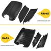 Center Console Lid Door Armrest Panel With Base Black Fit Honda Accord 2008-2012