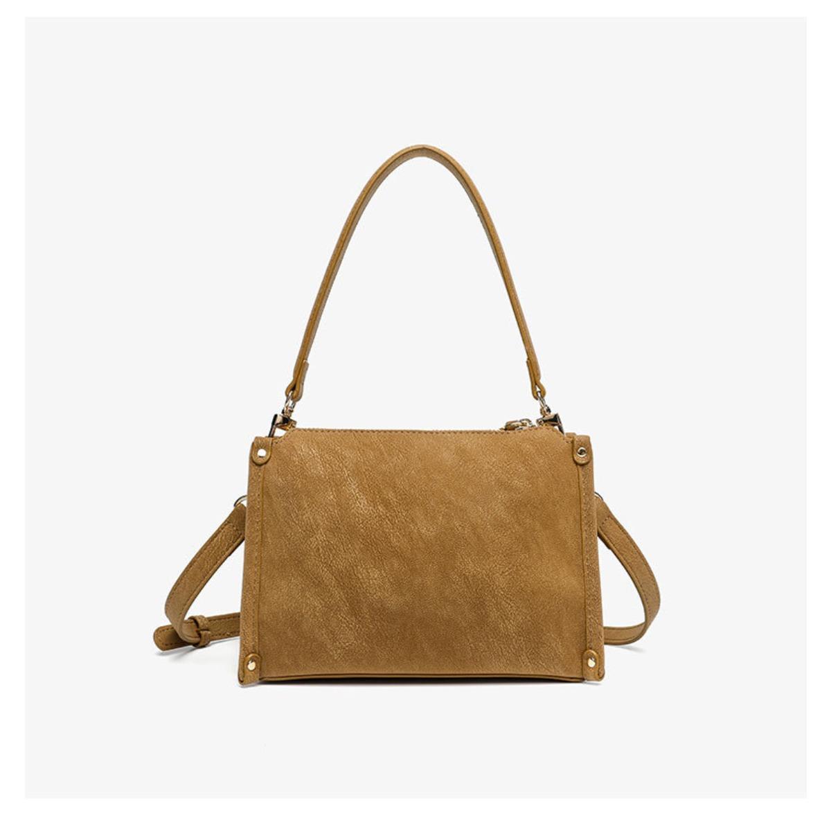 

Cowhide box bag 2025 autumn and winter new leather women s bag retro casual fashion versatile shoulder crossbody handbag 19.5*9*14.5cm