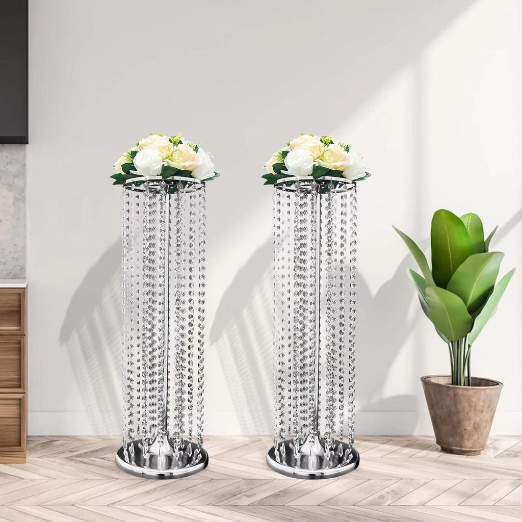 European Crystal Wedding Venue Decor: Elegant Props for Celebrations and Hotel Stage Ornaments