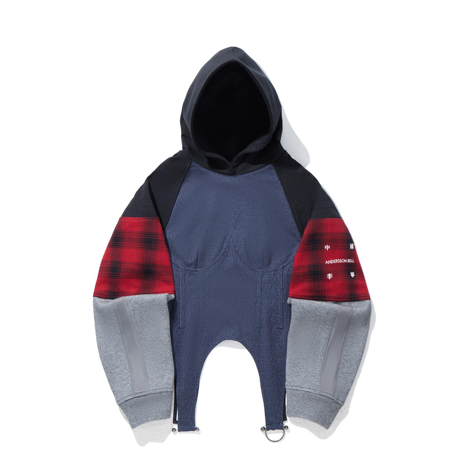 

Серия коллаборации Li Ning Andersson Bell, худи-пуловер с вставками для женщин, AWDVD58-1 M