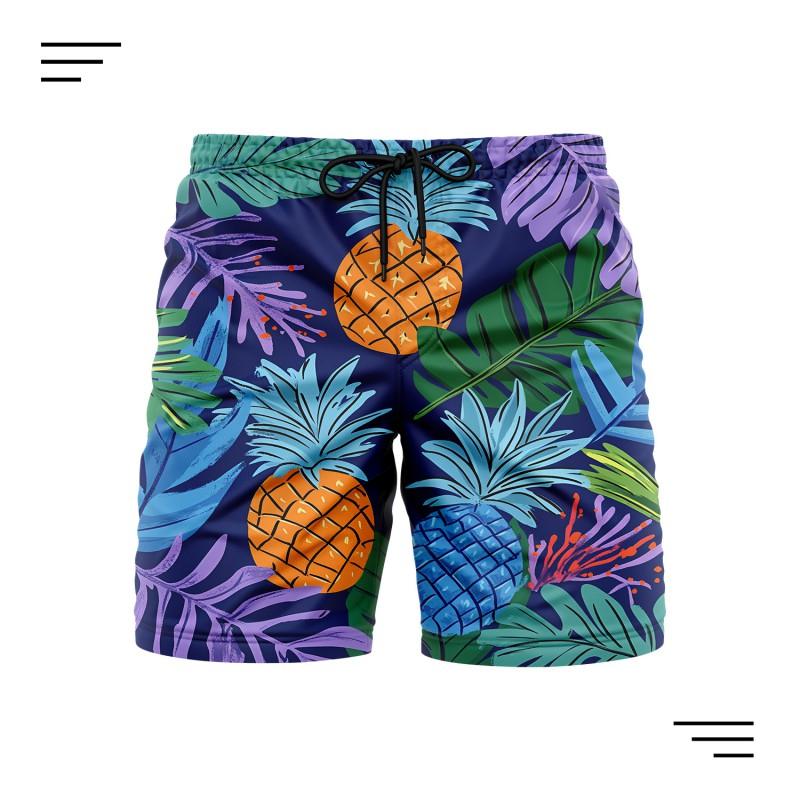 Mens Quick-Dry Printed Board Shorts Beach Swim Gym Casual