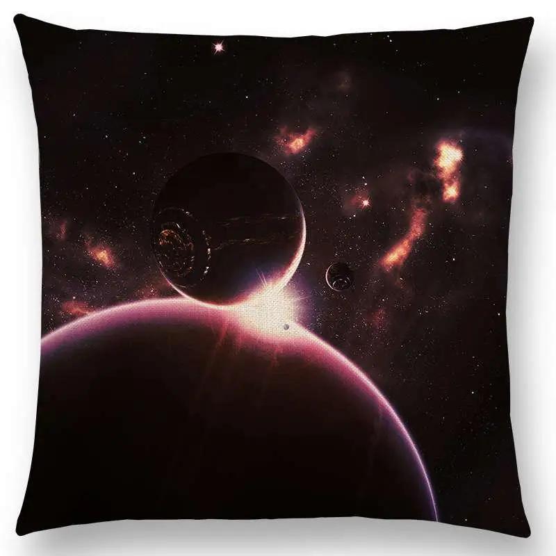 New Mysterious Universe Vast Outer Space Beautiful Planets Amazing Galaxy Dream Stars Cushion Cover Sofa Throw Pillow Case