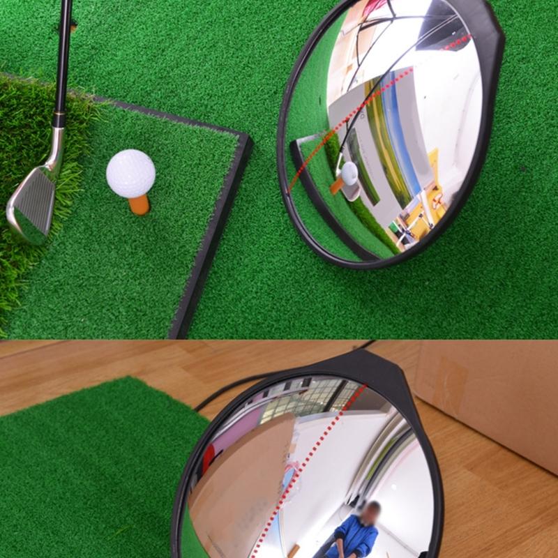 Golf Swing Correction Mirror With Convex Acrylic Surfaces Enhances Visibility Light Weight Plastic Golf Practice Mirror