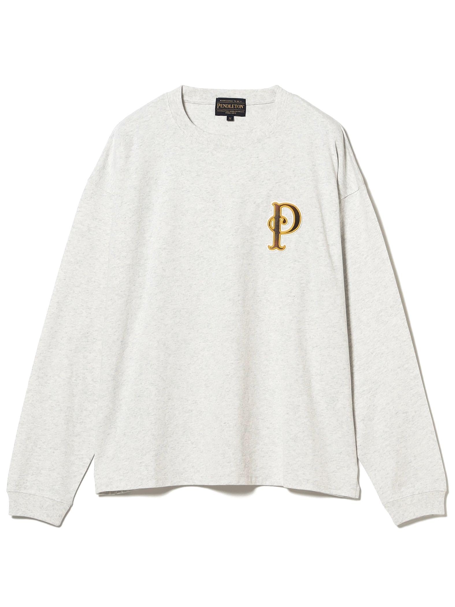 

B:MING LIFE STORE by BEAMS L/S TEE [Special Order] PENDLETON Patch Long Sleeve T-Shirt Men s Birch L
