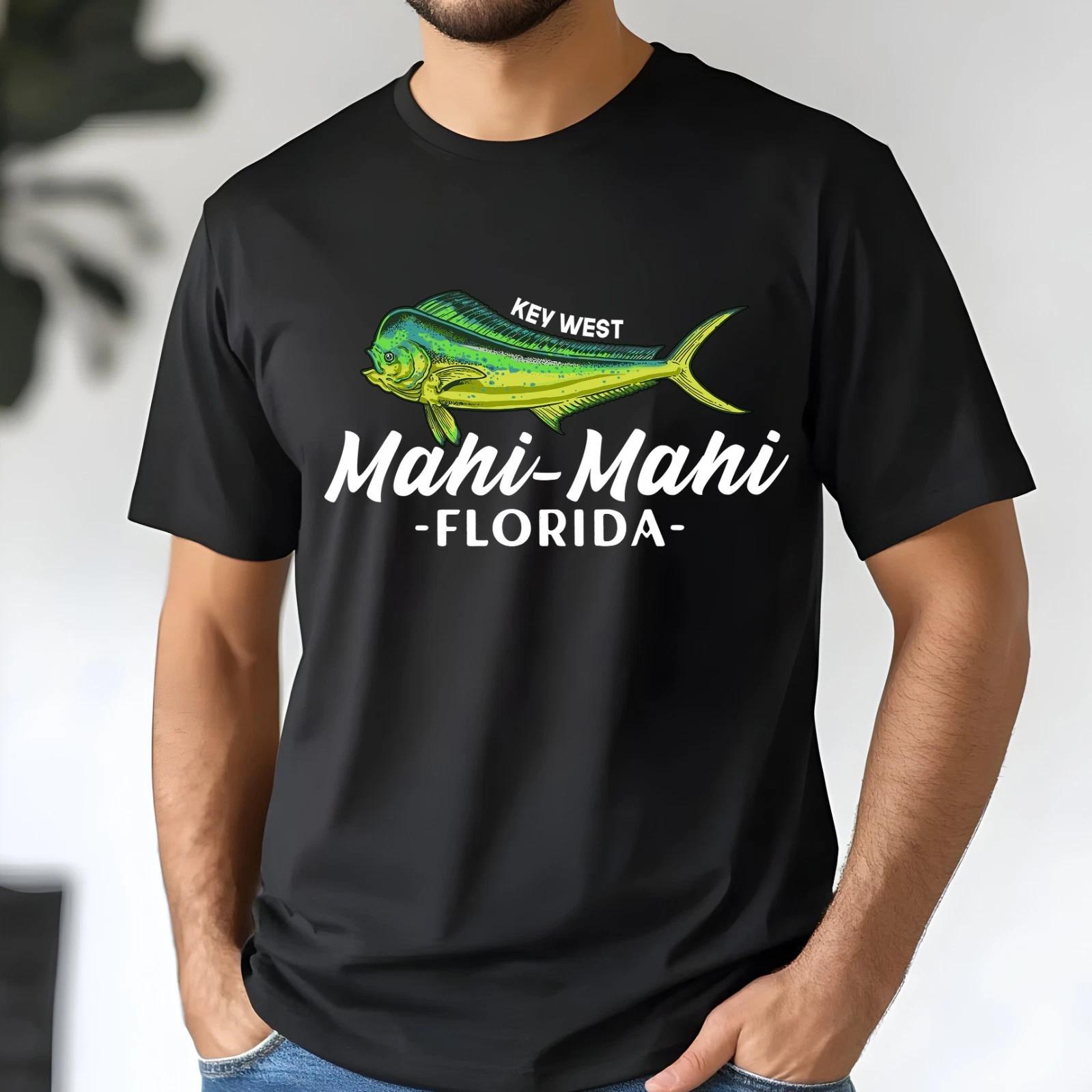 Mahi Mahi T- Shirt, Coryphaena Florida Funny Fishing Fisherman Unisex Classic Tee 3XL