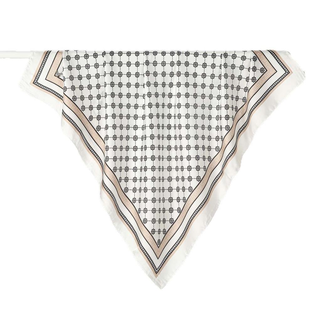 Spring/Summer Women's Korean-Style Fashion Silk-Print Scarf - Versatile Decorative Accessory, Hot Selling