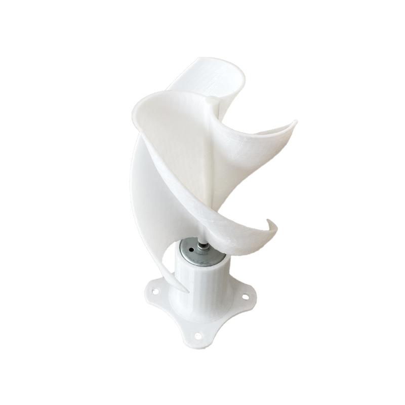 Micro Wind Turbine with LED Light Vertical Wind Generator with 2 Blades for New Energy Classes