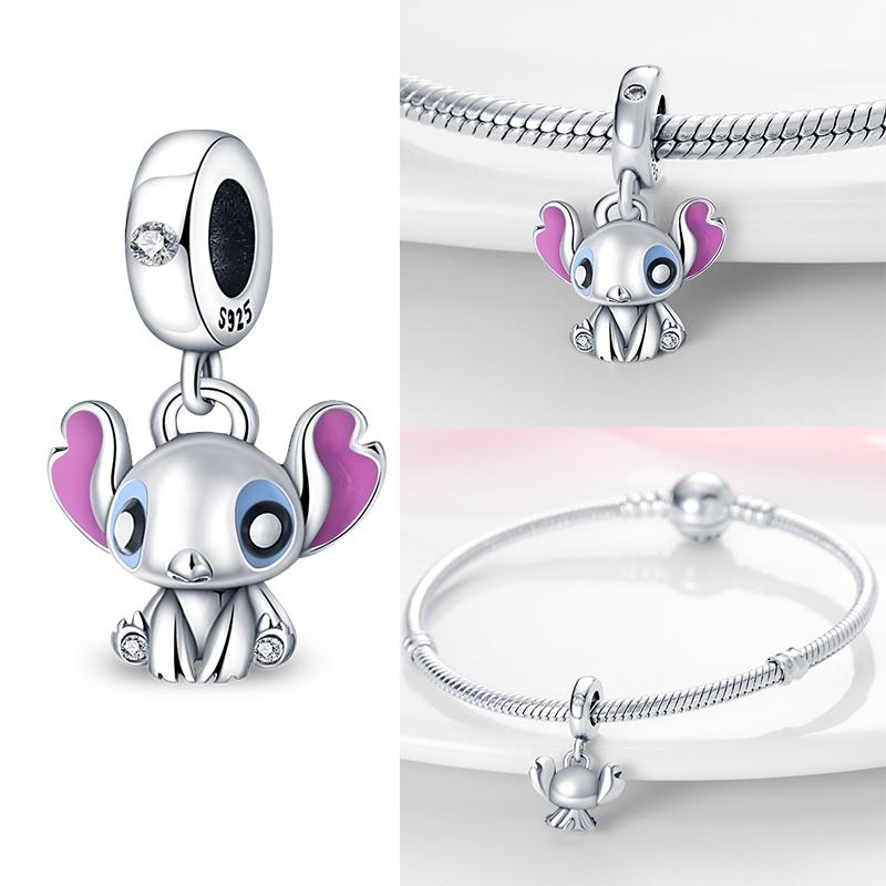 New In Charm  Cheshire Cat Charm Beads Suitable For Original Women Stitch Bracelet Necklace Pendant Jewelry Holiday Gifts