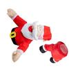 Interactive Holiday Santa Reindeer Kicking Motion With Suction Cup Christmas Animated Decoration For Window And Door
