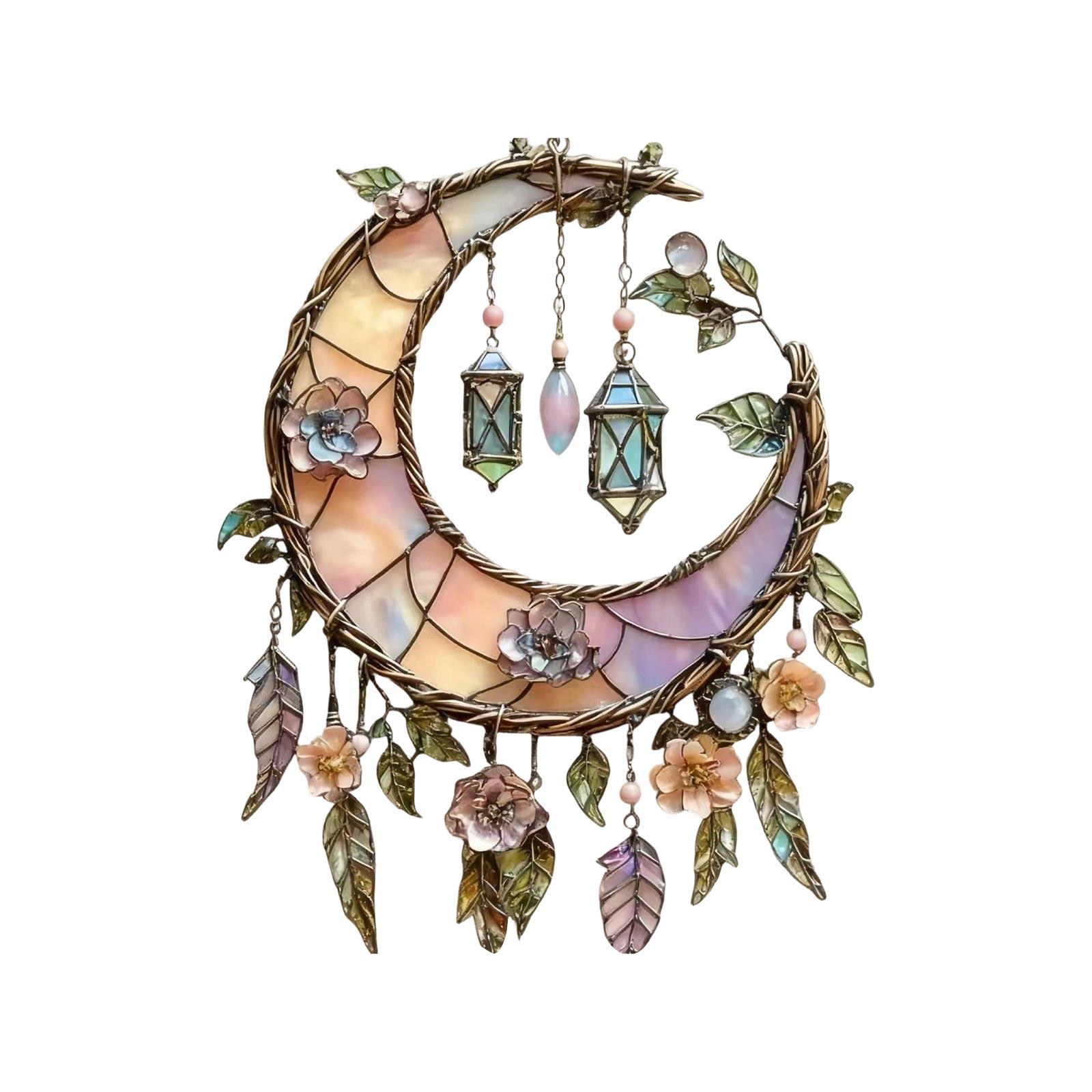 Луна Акриловый Подвес Украшение Окно Сад Садовый Подвес