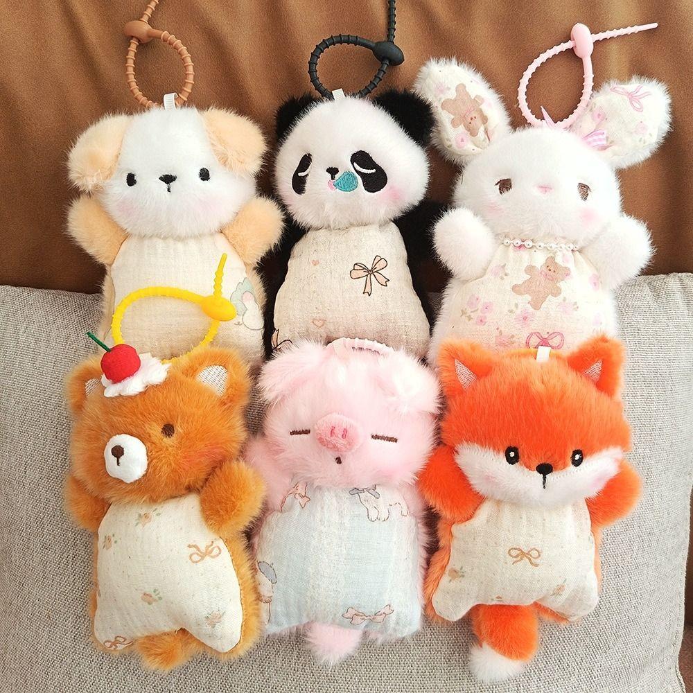 Stuffed Animals Plush Bean Bag Mouse Wrist Pad Plush Keychain Animal Doll Pendant Bag Charm