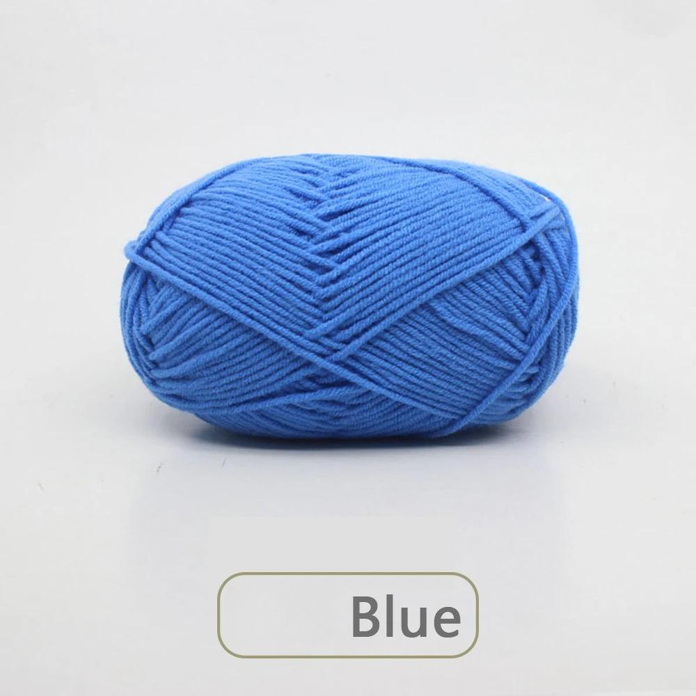 1pc 50g Soft Wool Milk Cotton Yarn Crochet Anti-Pilling Hand Knitting Thread For Cardigan Scarf Hat Baby Sweater Doll Supplies
