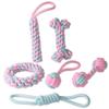 Candy-colored, Chewable Cotton Rope Teething Toy Set, Pet Gnawing, Dog Chewing Toy, Pet Teething