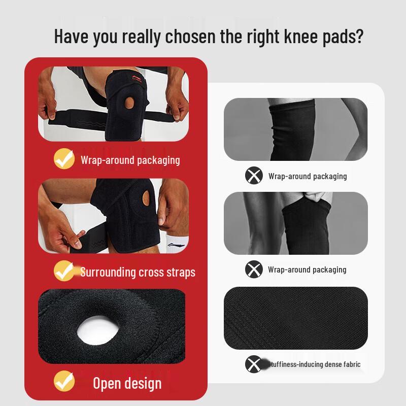 LI-NING Knee Support Brace with Spring Stabilizers
