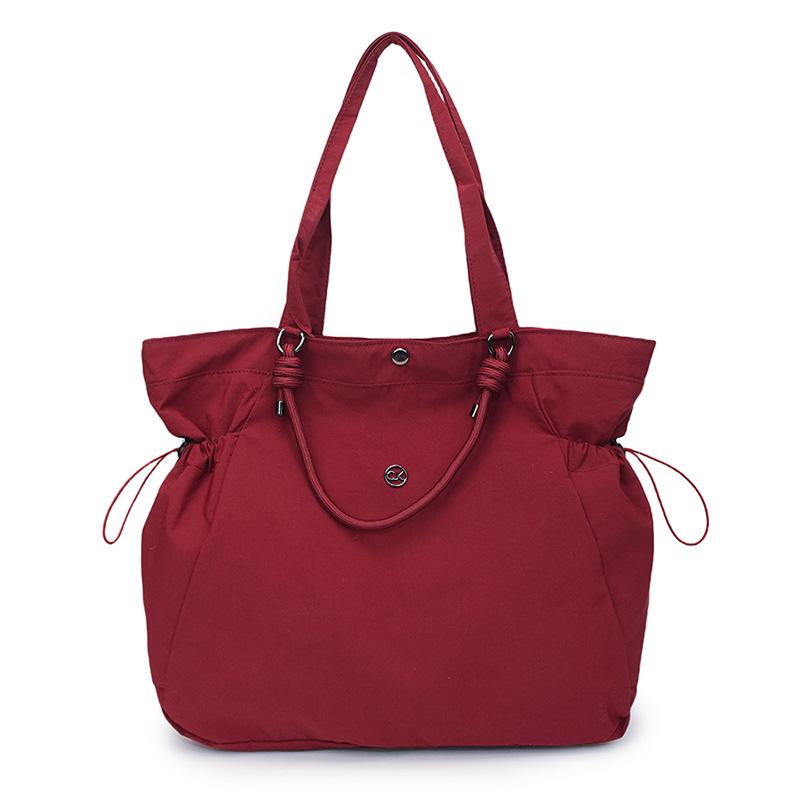 

2025 spring new large-capacity tote bag casual shoulder handbag nylon large cloth bag popular