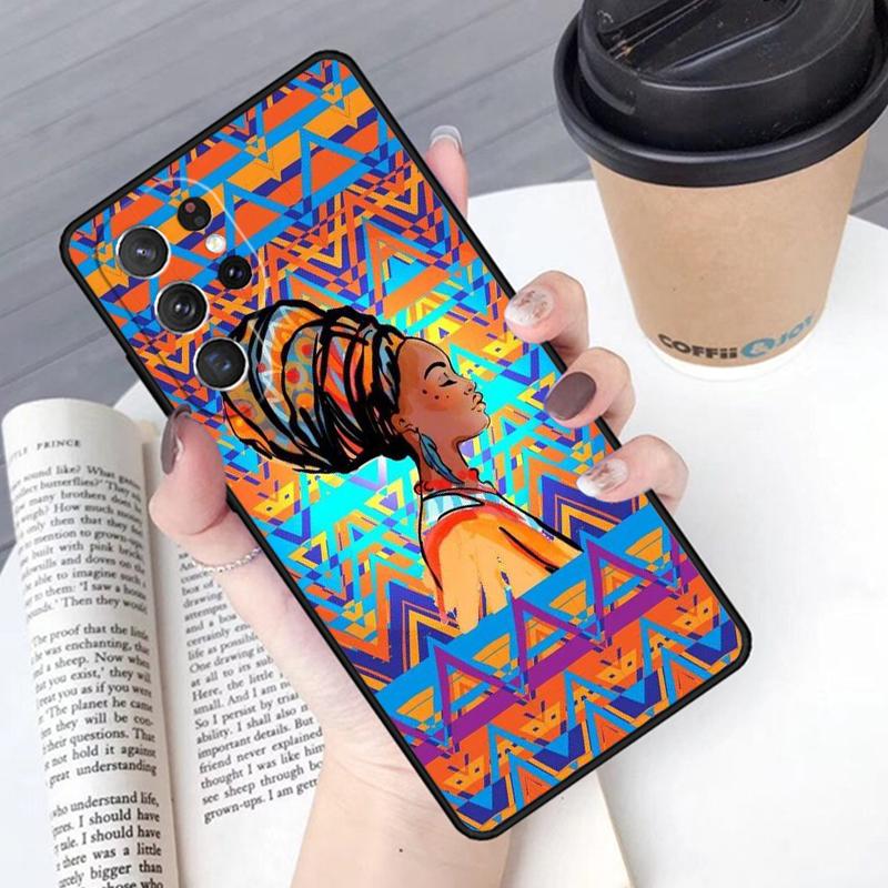 South Africa Woman phone case Cover For Samsung Galaxy S24 S25 Ultra S21 S22 Ultra S10E Note 10 Plus Note 20 FE S23