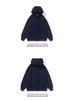 Men's Oversized Retro Waffle Knit Hooded Sweatshirt - Heavy-Weight Casual Jacket for Spring & Autumn by Trendy Brand
