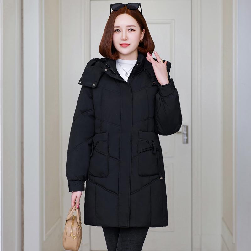 Winter Cotton Clothes Women's New Mid-length Style In 2025 Can Be Removed with a Thickened Padded Jacket and a Loose Cotton Jacket